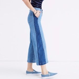 Madewell Ellendale Wide Leg Cropped Jeans